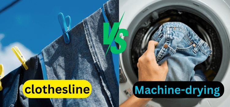 should you put jeans in the dryer vs clothsline