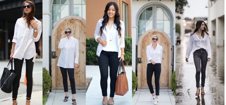 How to Wear a White Blouse Casually